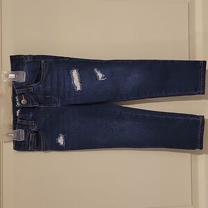 Cat & Jack Kids Dark Blue Distressed Skinny Jeans